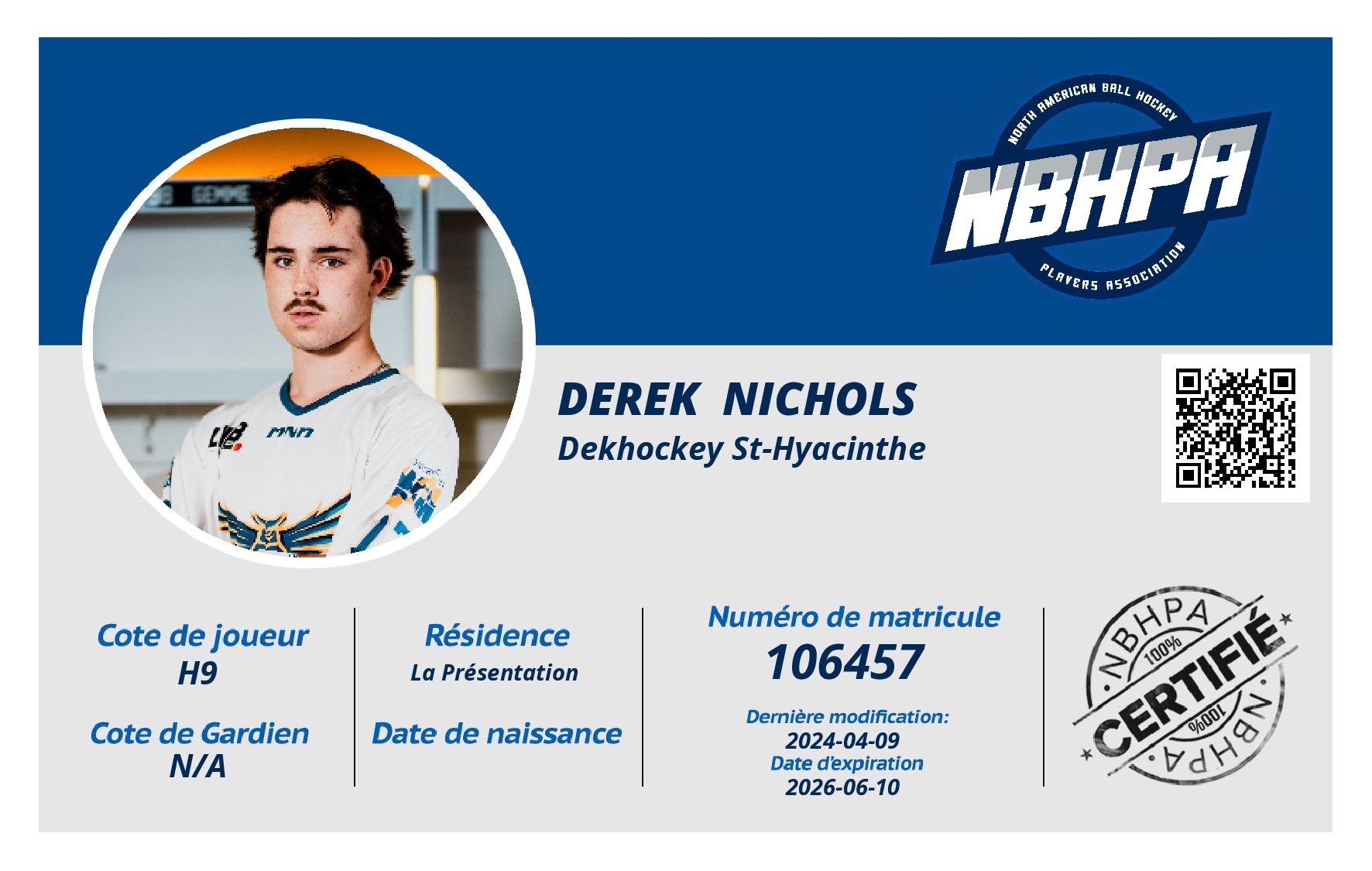Derek  Nichols 