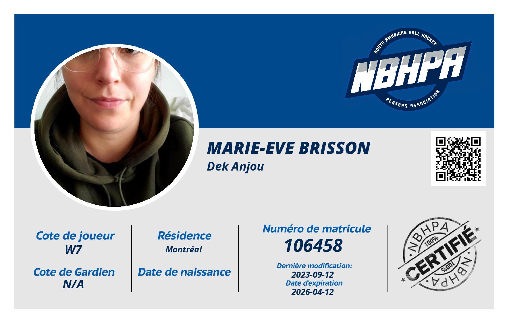 Marie-Eve Brisson
