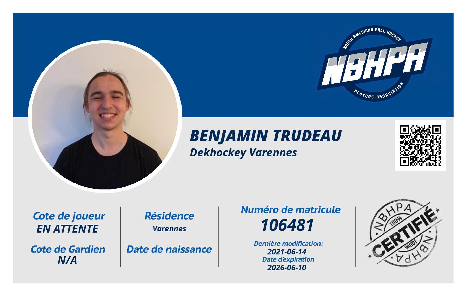 Benjamin Trudeau