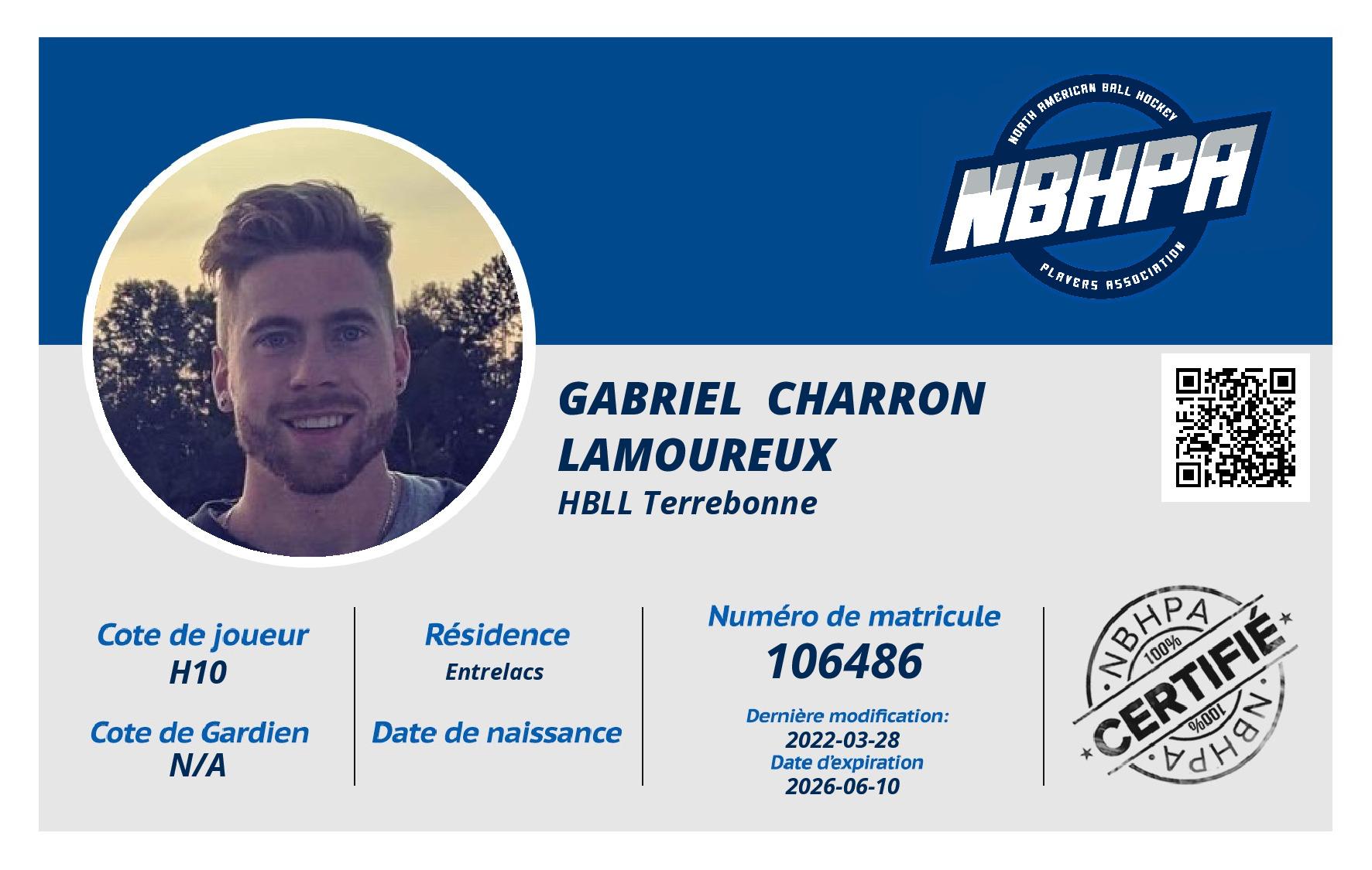 Gabriel  Charron Lamoureux 