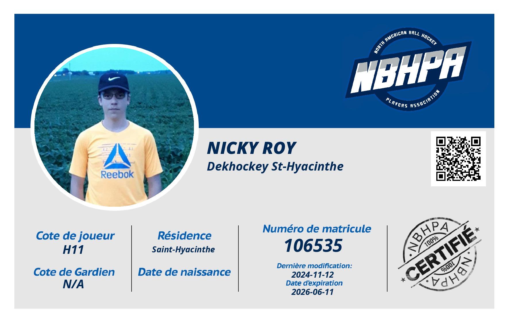 Nicky Roy