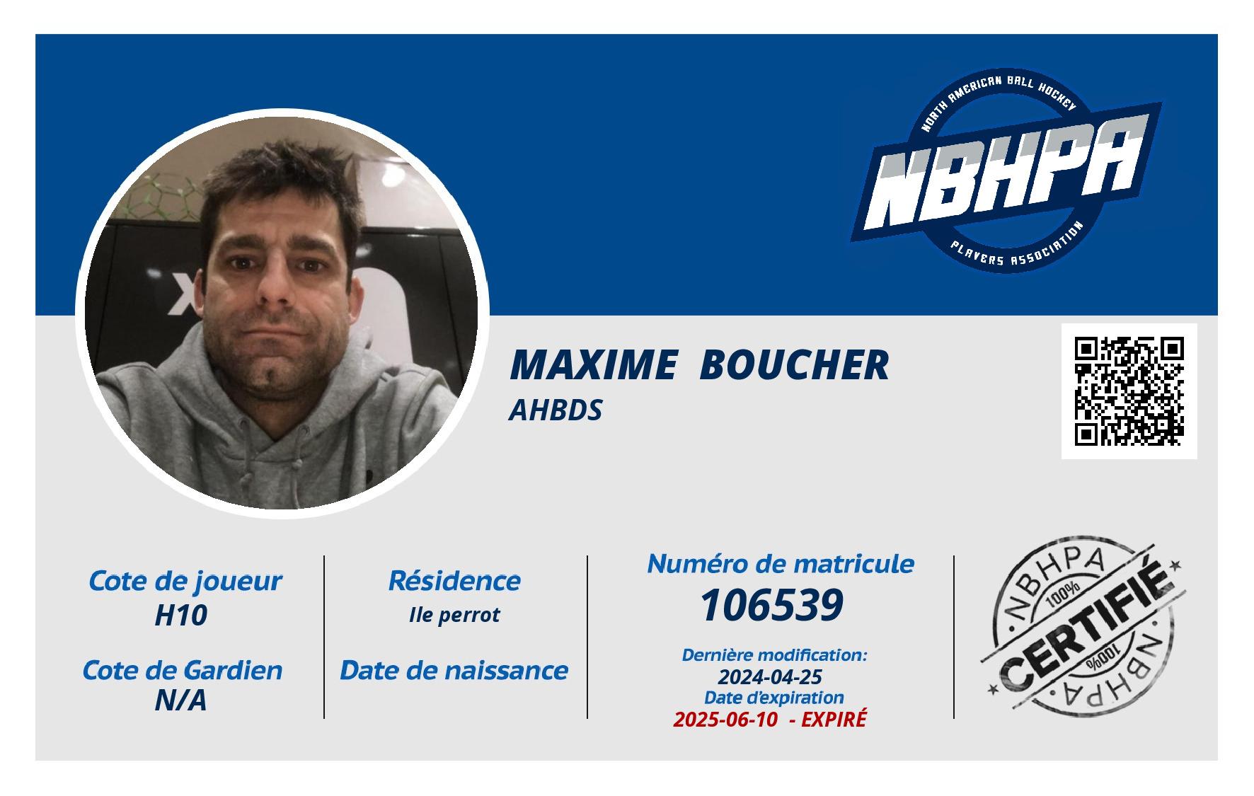 Maxime  Boucher