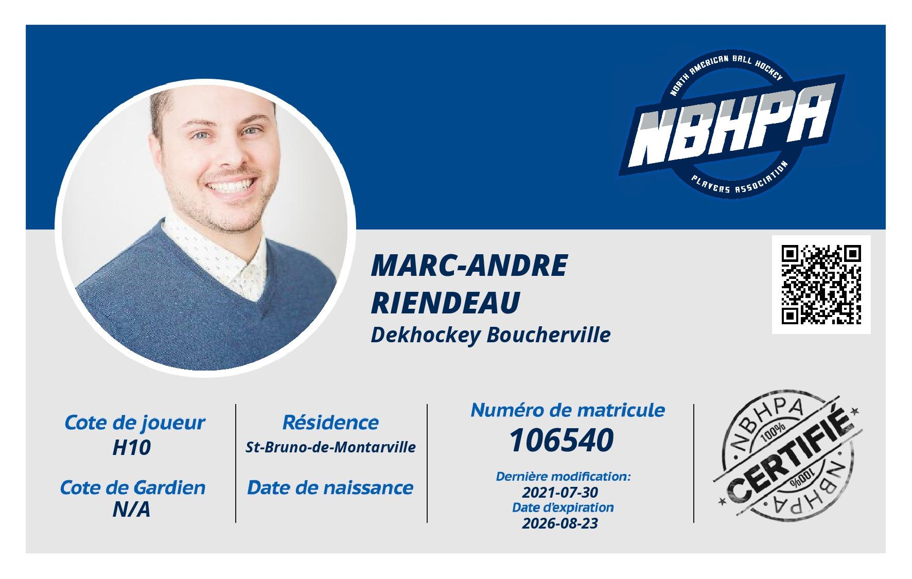 Marc-Andre Riendeau