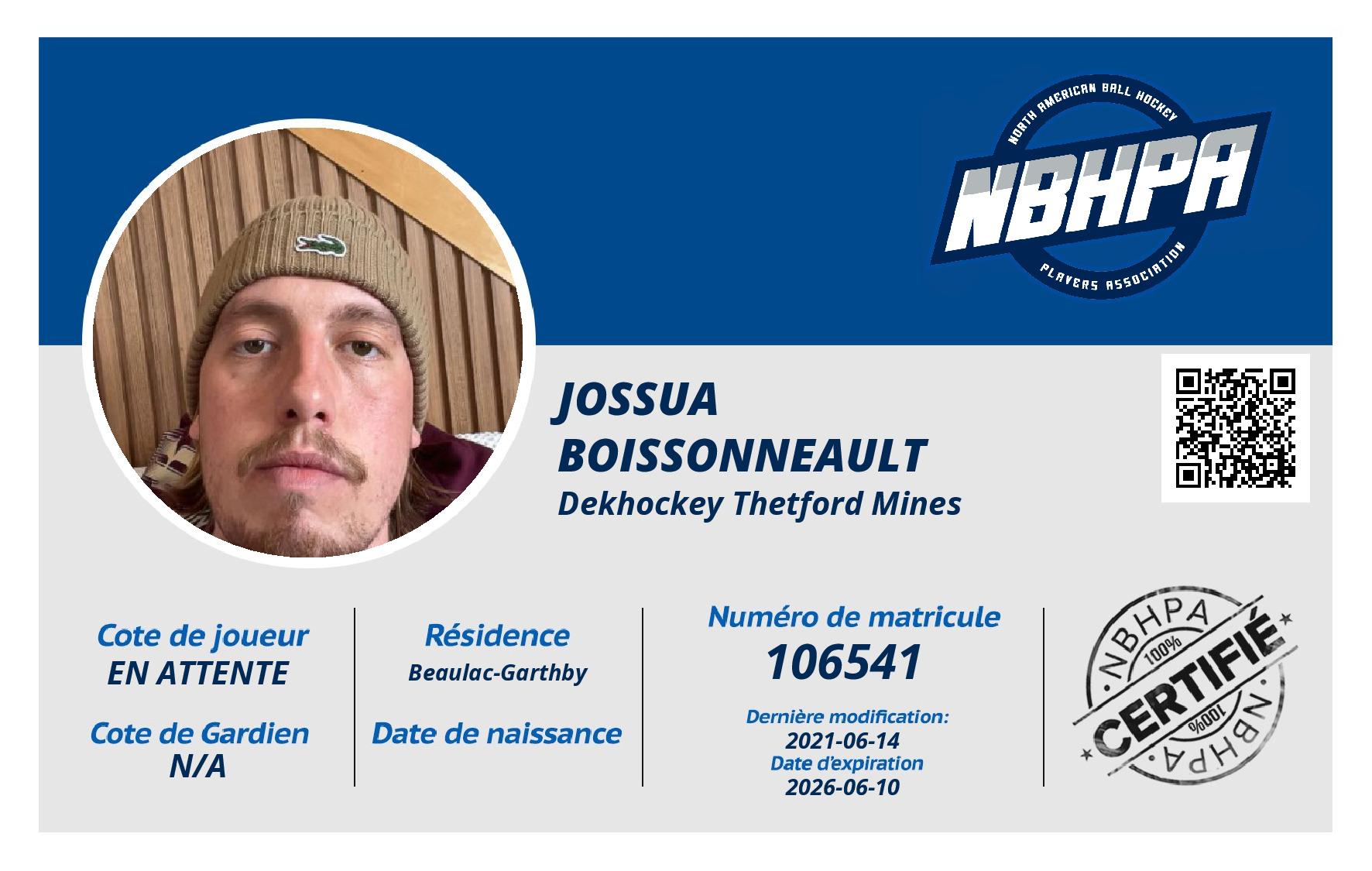 Jossua Boissonneault 