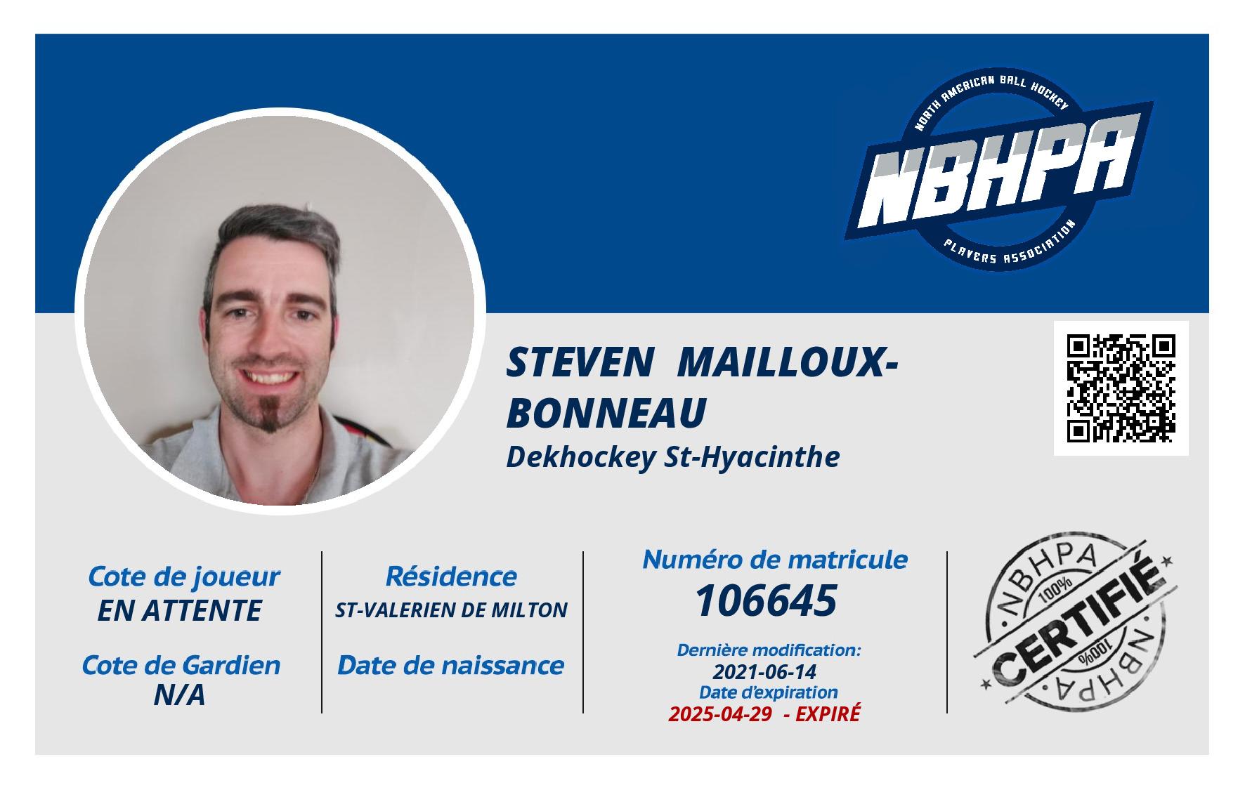 Steven  Mailloux-Bonneau 