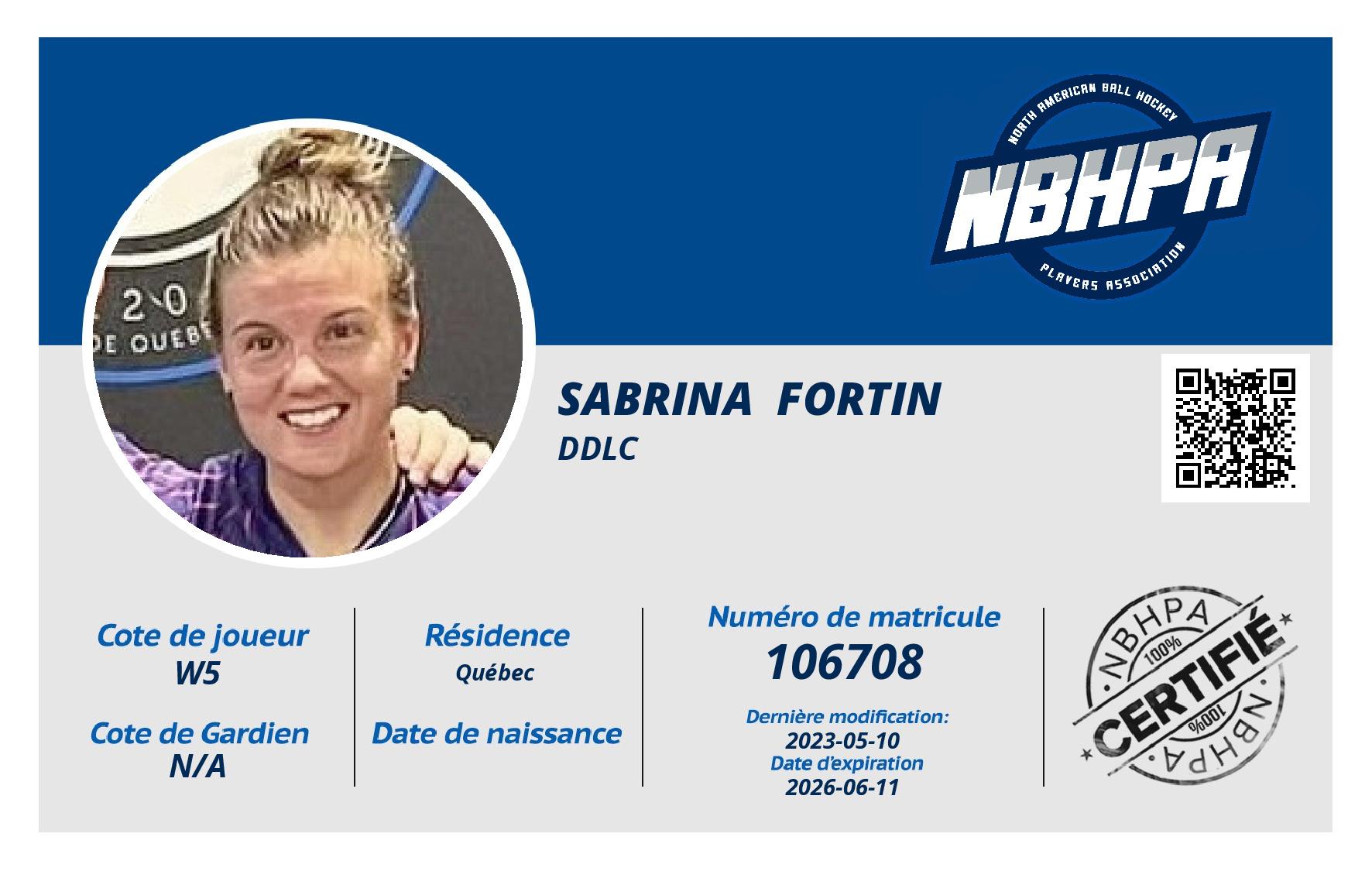 Sabrina  Fortin