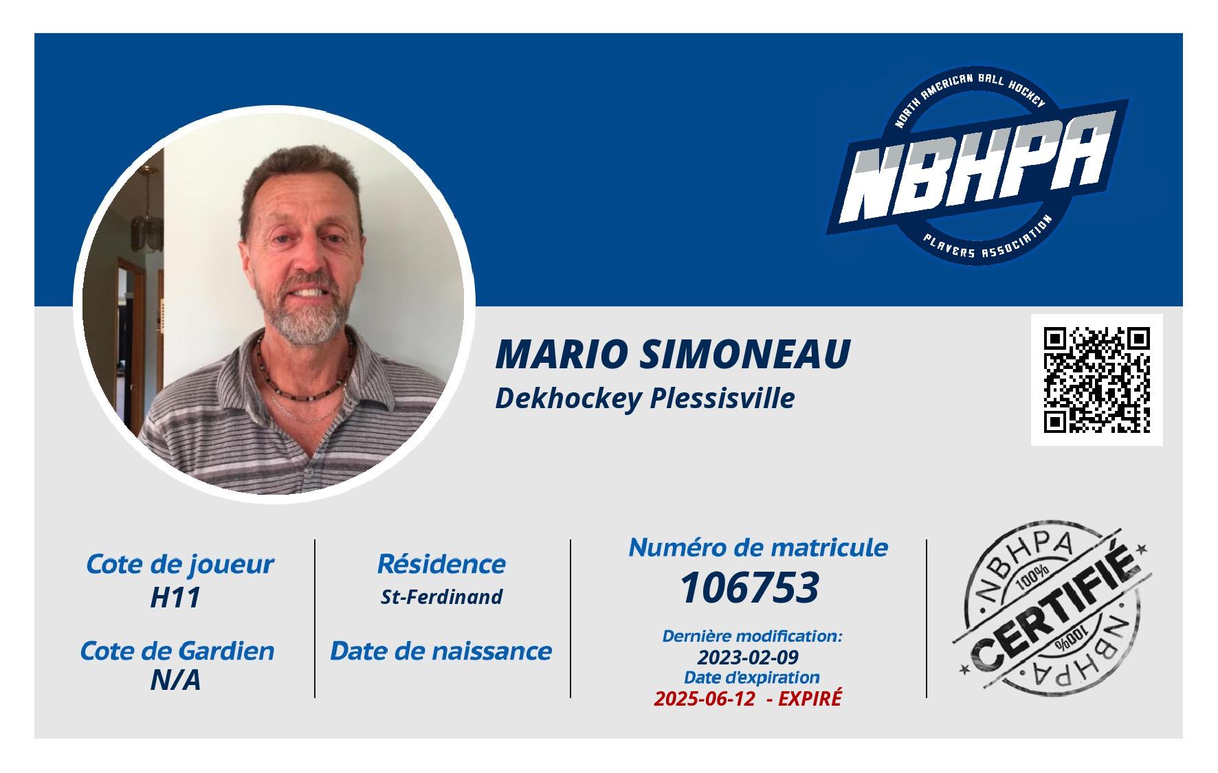 Mario Simoneau