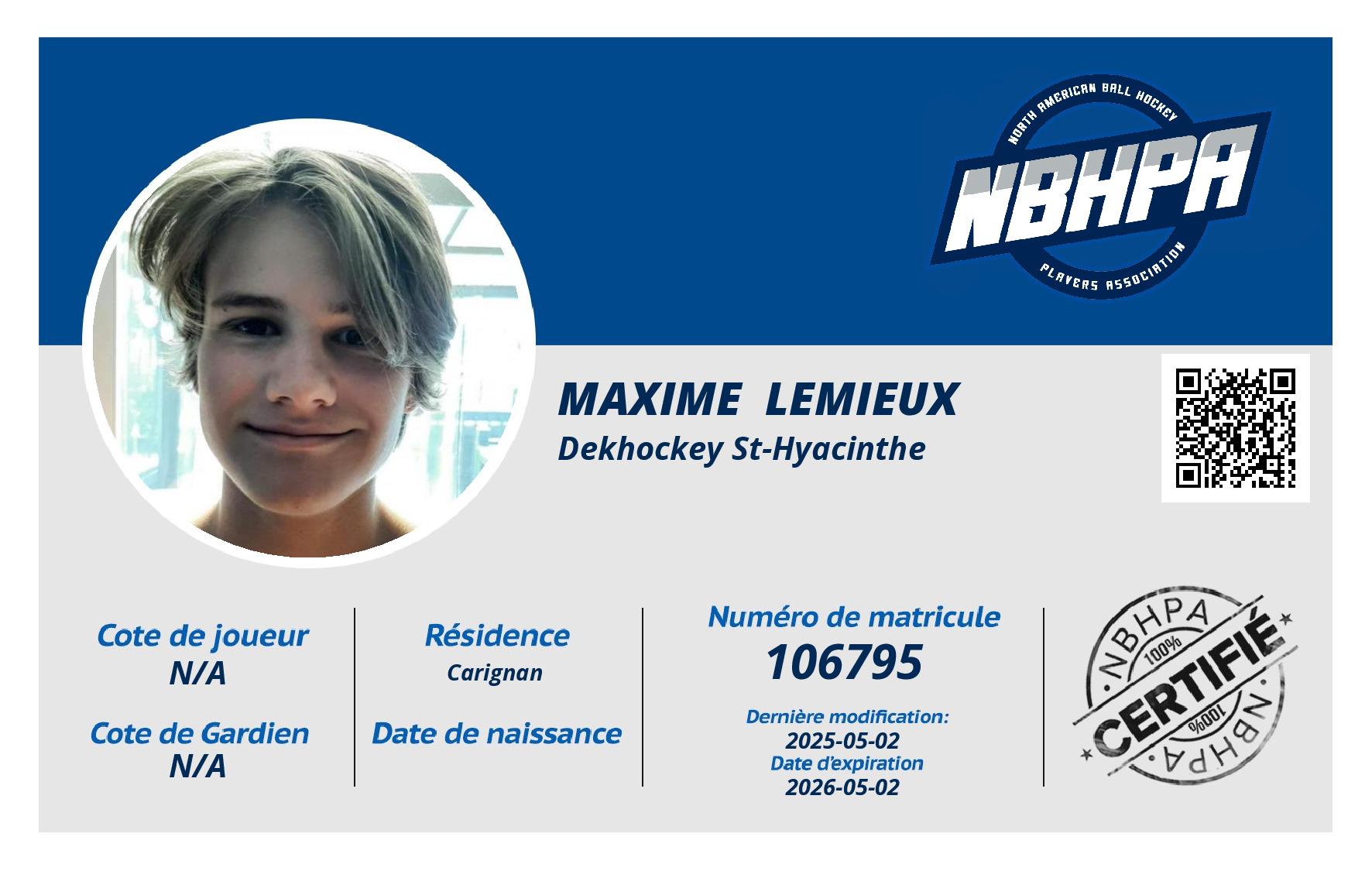 Maxime  Lemieux
