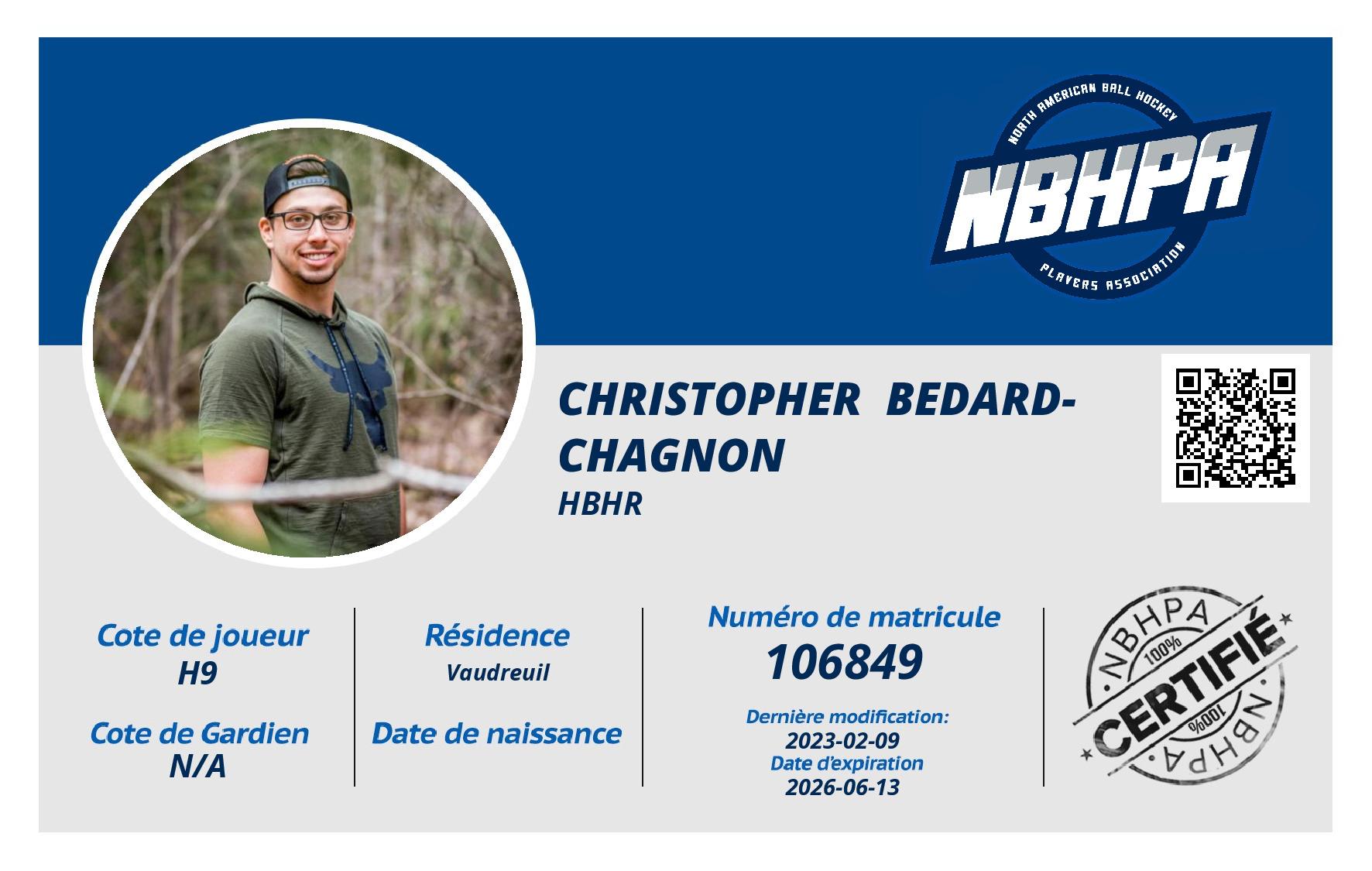 Christopher  Bedard-Chagnon