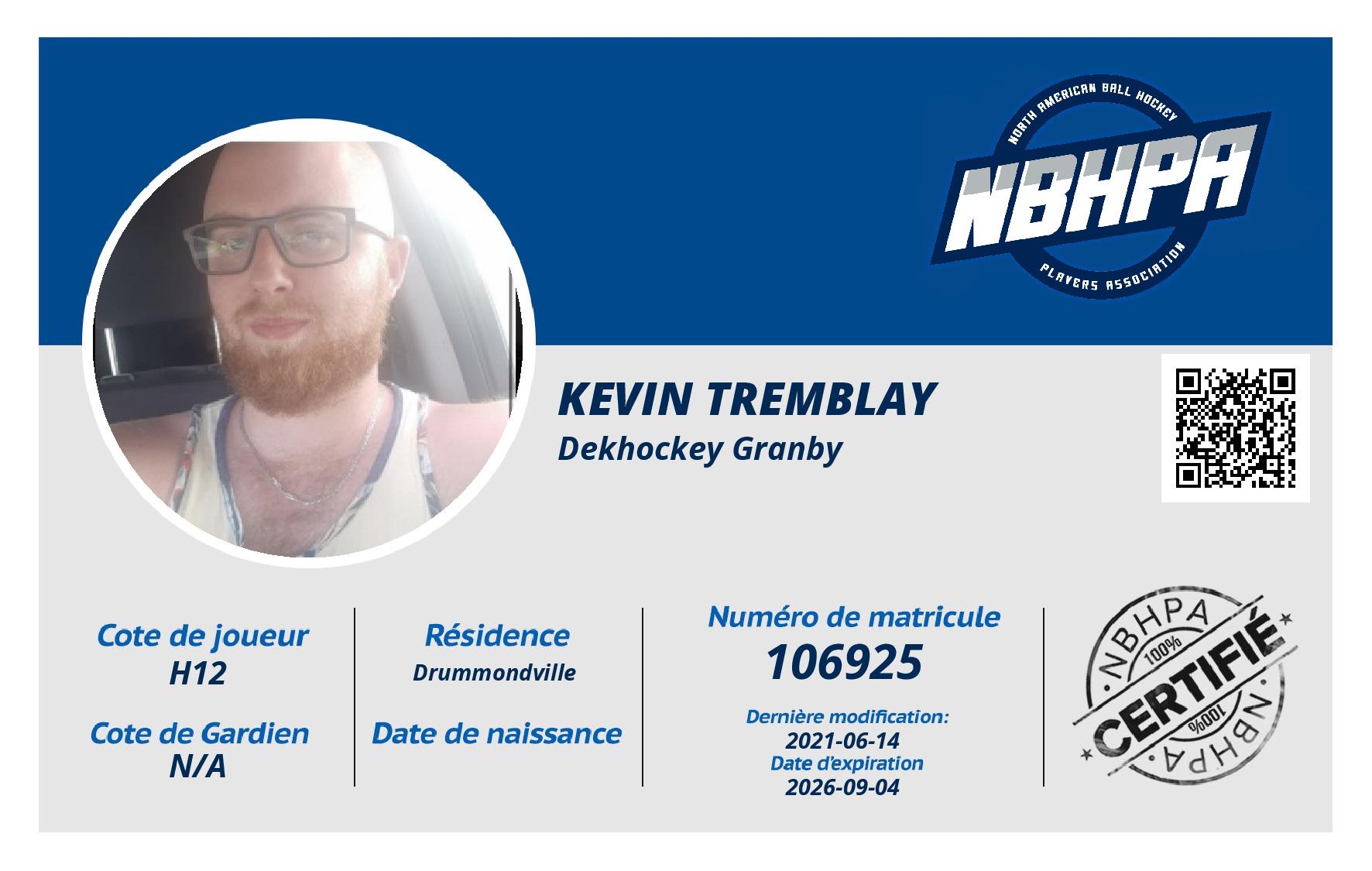 Kevin Tremblay