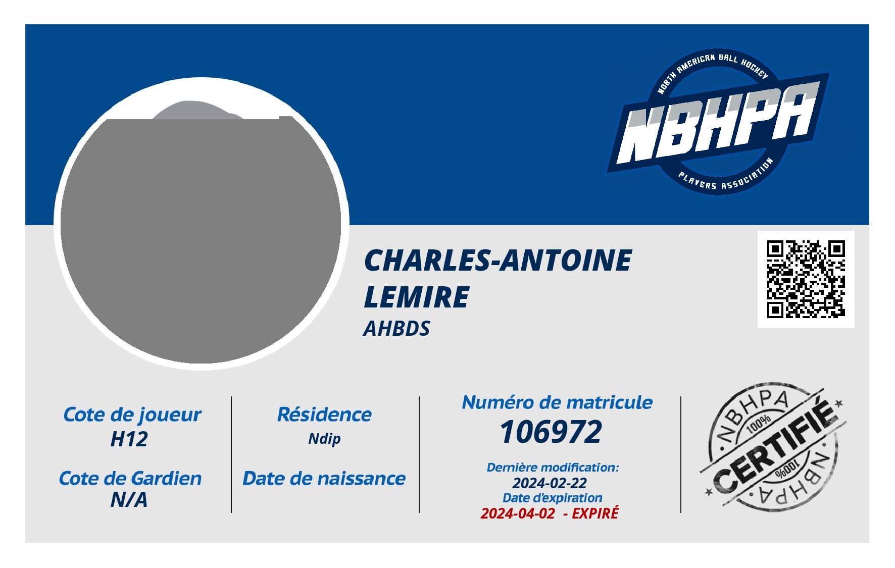 Charles-antoine Lemire