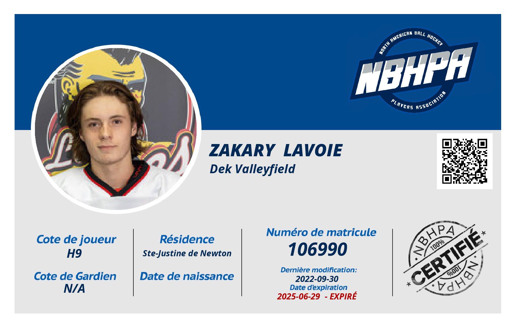 Zakary  Lavoie