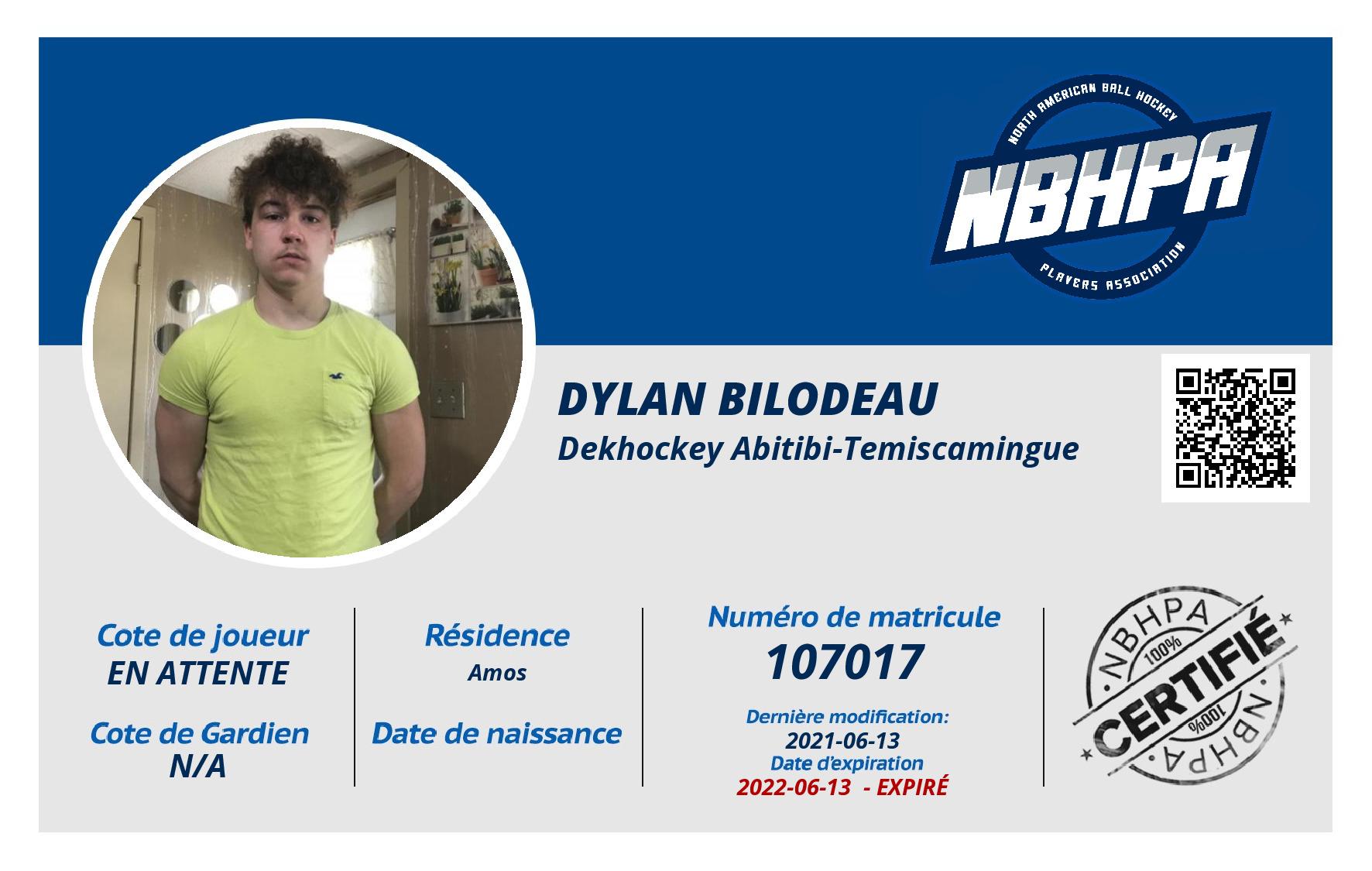 Dylan Bilodeau