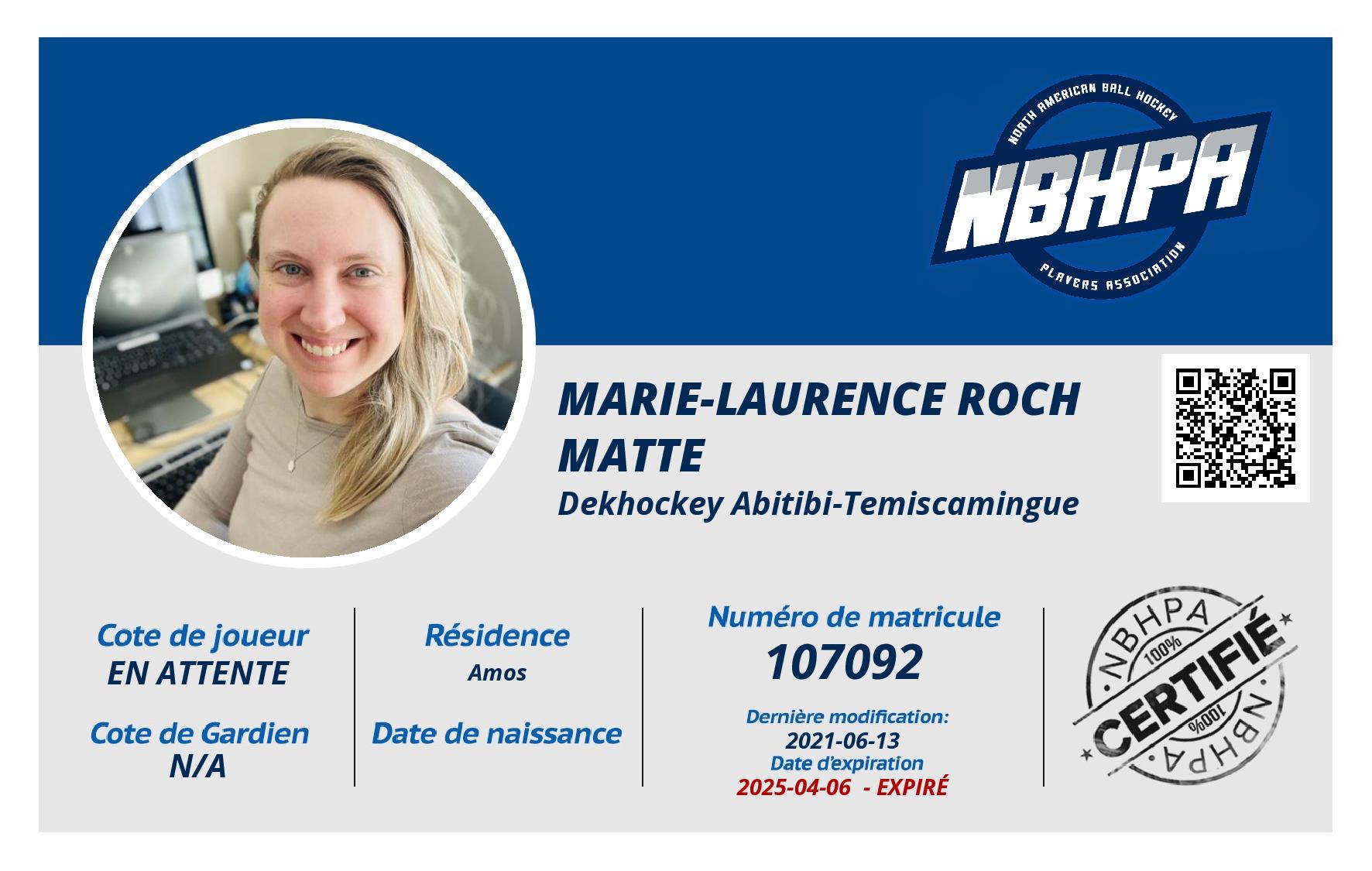 Marie-Laurence Roch Matte