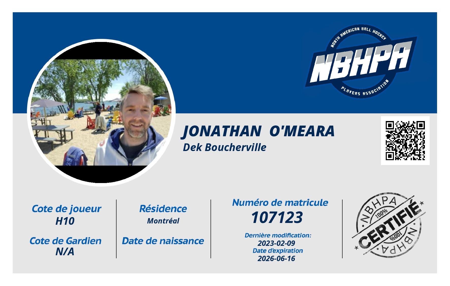 Jonathan  O'Meara