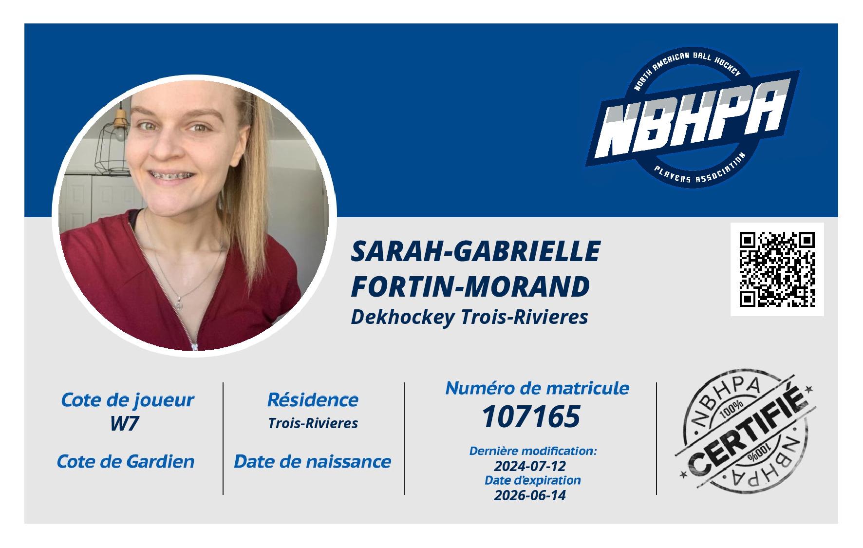 Sarah-Gabrielle Fortin-Morand