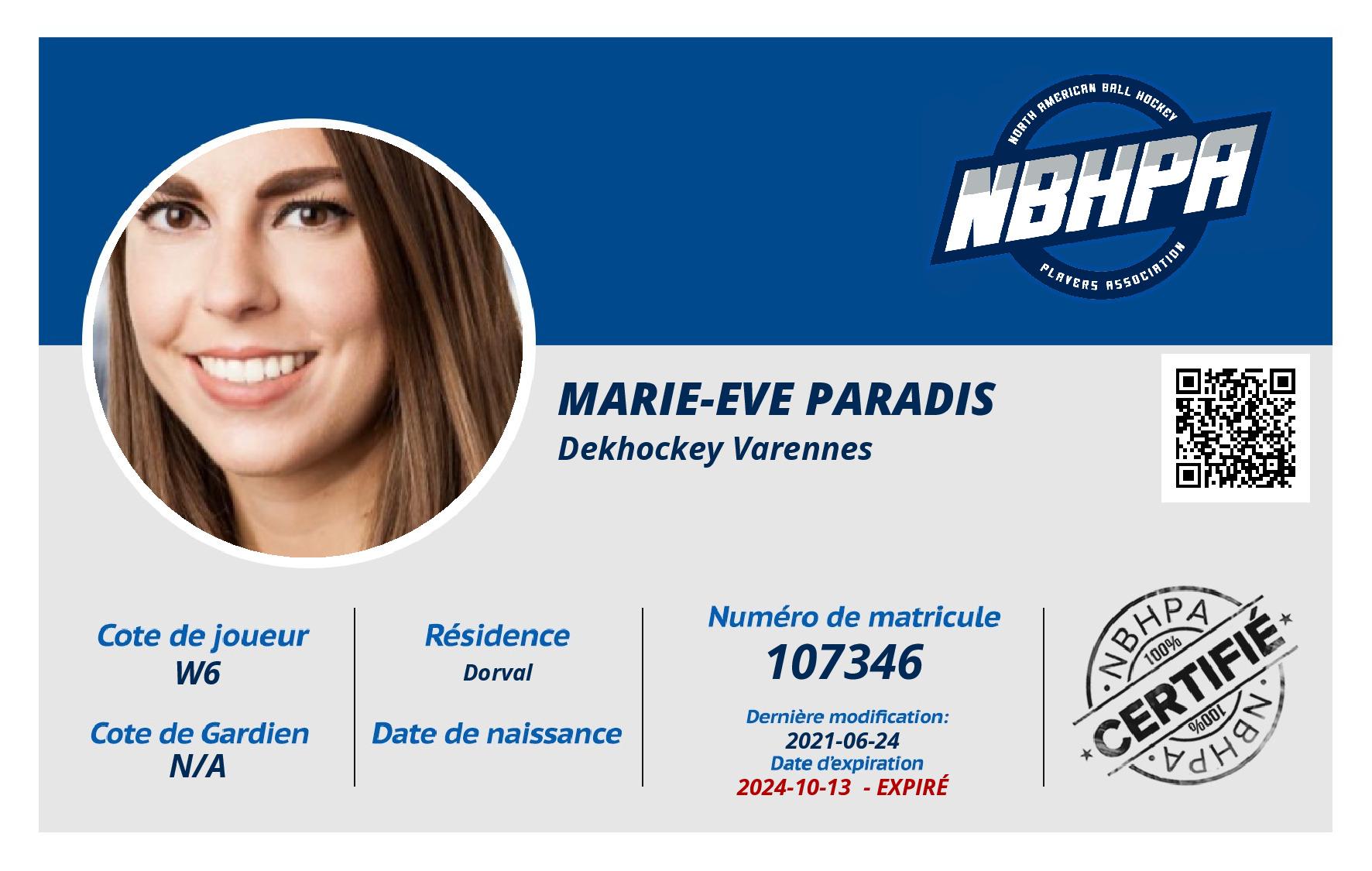 Marie-Eve Paradis