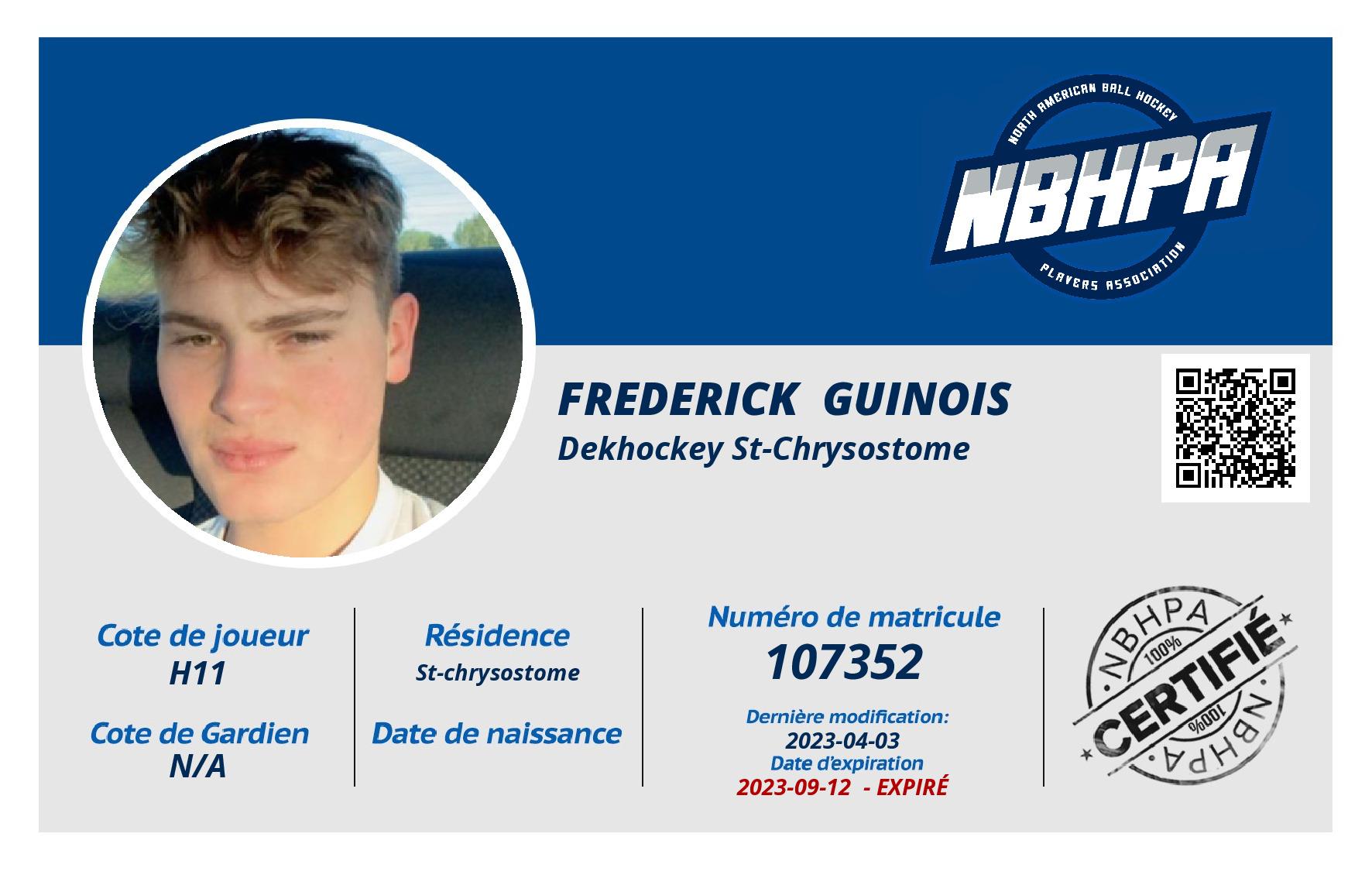 Frederick  Guinois 