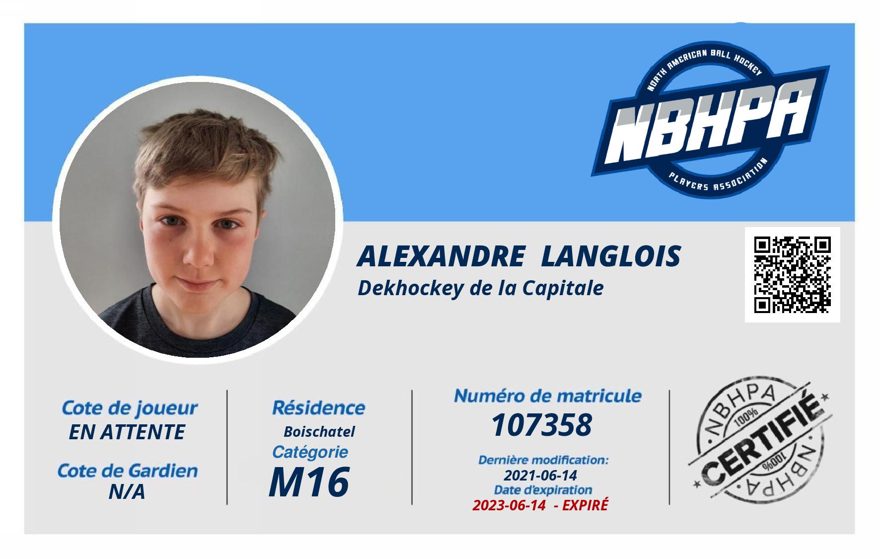 Alexandre  Langlois