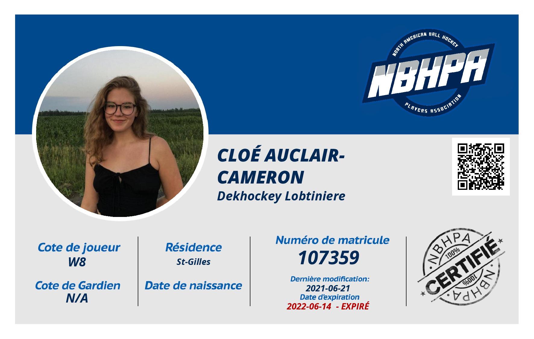 Cloé Auclair-Cameron