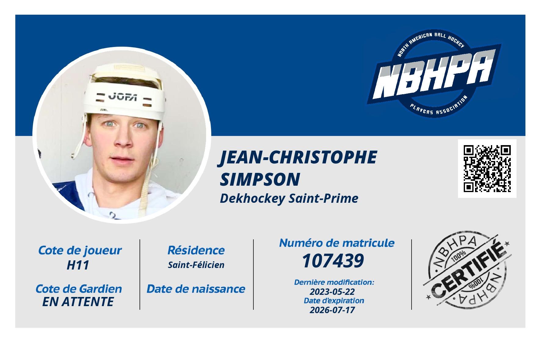 Jean-Christophe Simpson