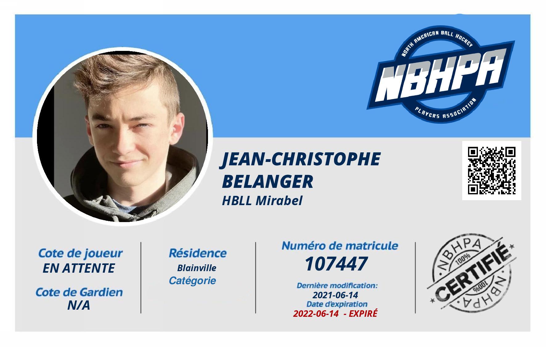 Jean-Christophe  Belanger