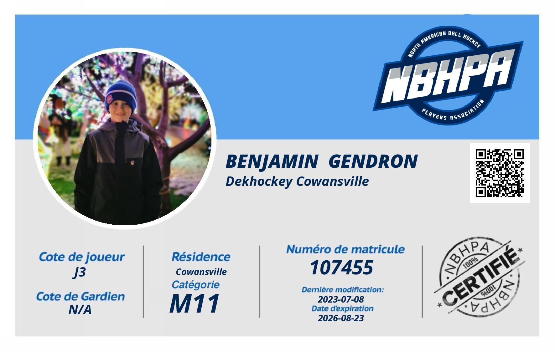 Benjamin  Gendron 