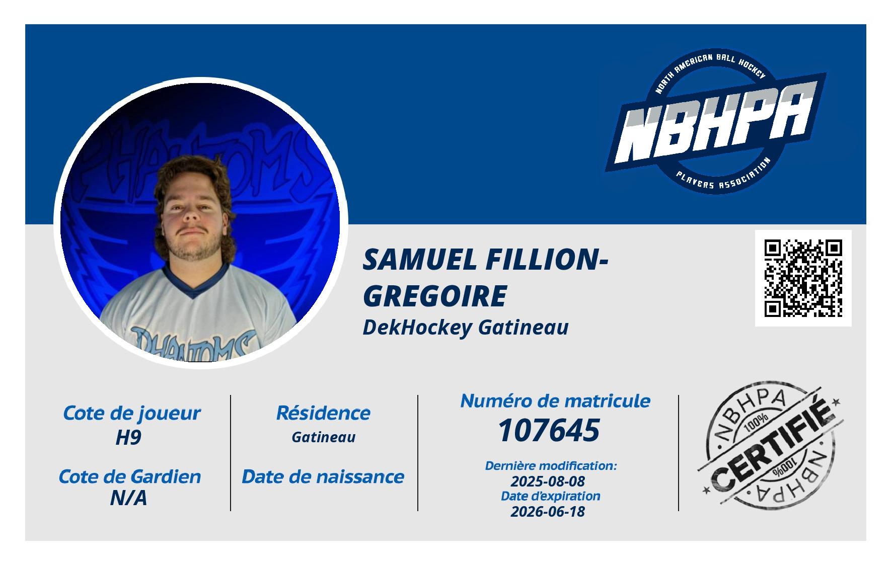 Samuel Fillion-Gregoire