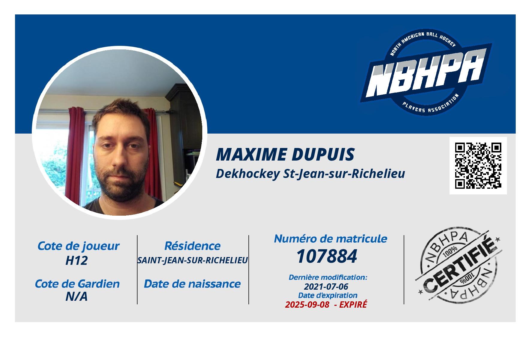 Maxime Dupuis