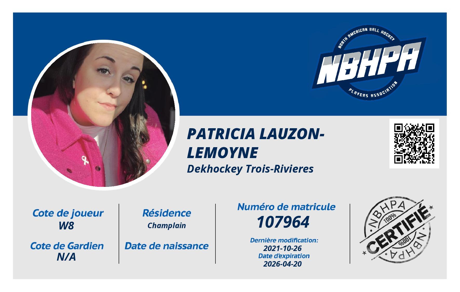 Patricia Lauzon-Lemoyne