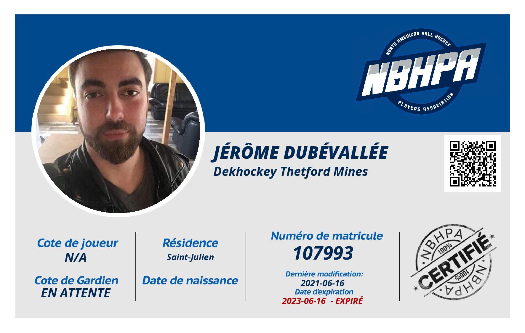 Jérôme DubéVallée