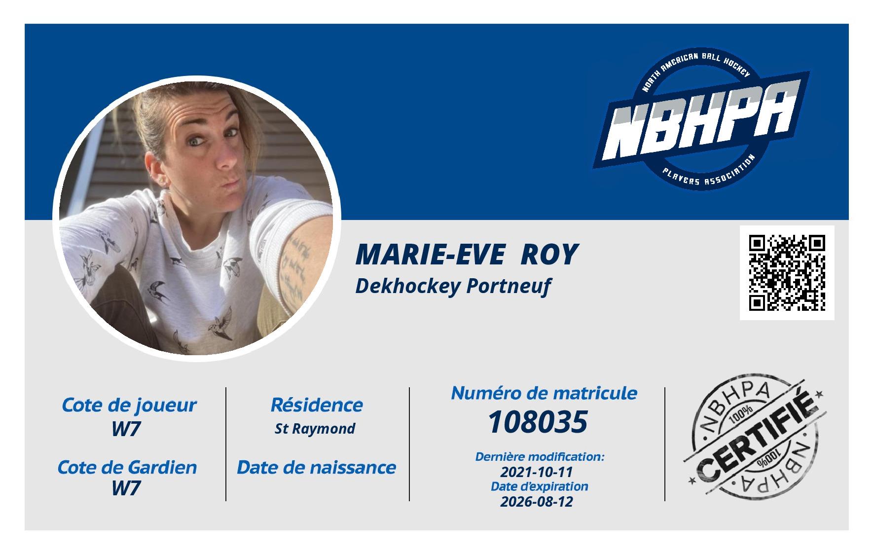 Marie-Eve  Roy