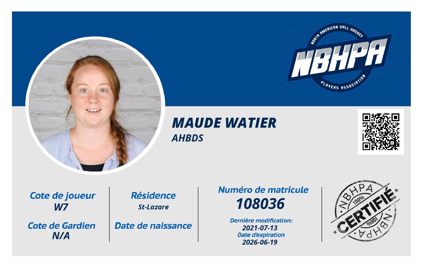 Maude Watier
