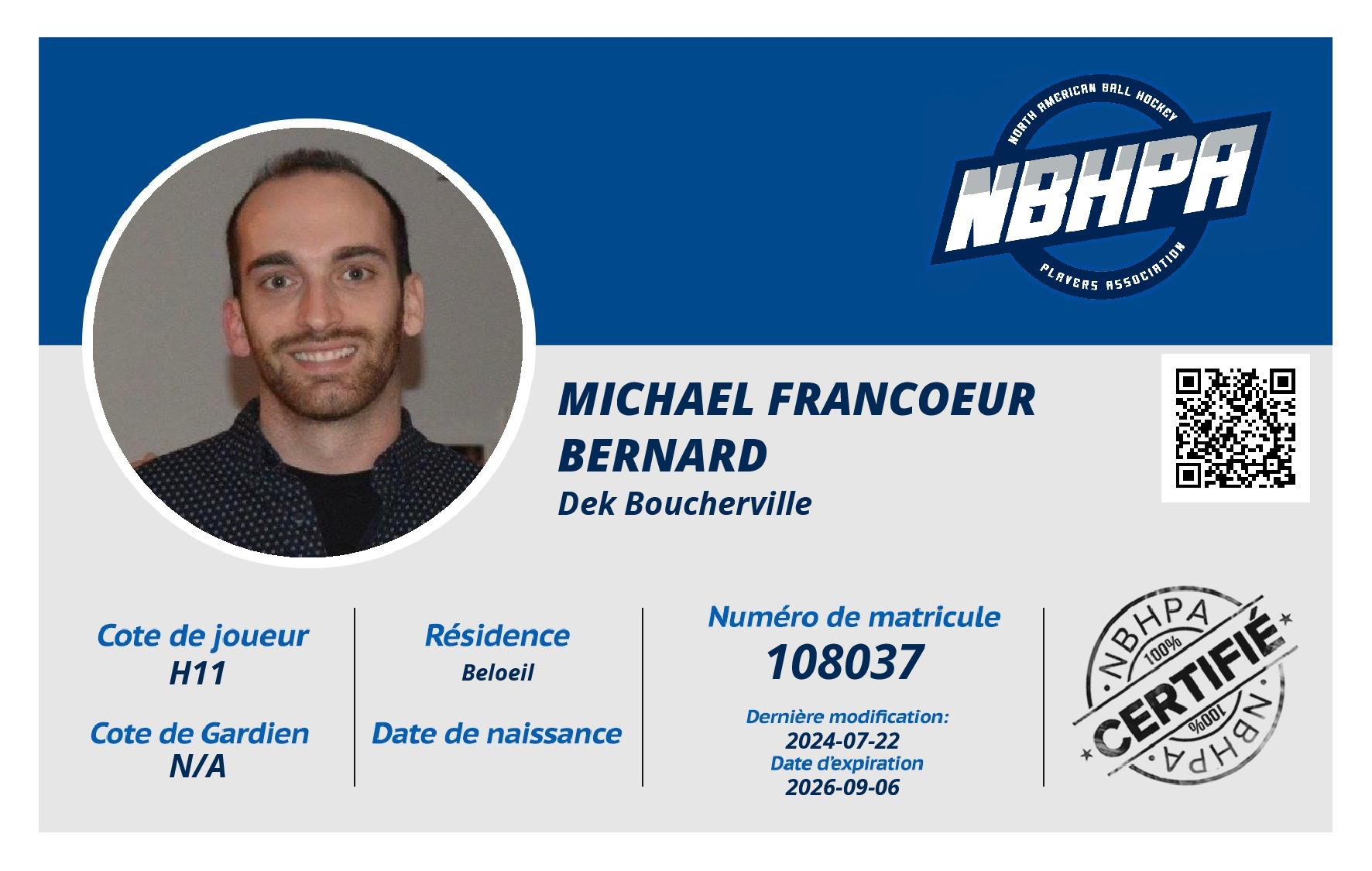 Michael Francoeur Bernard