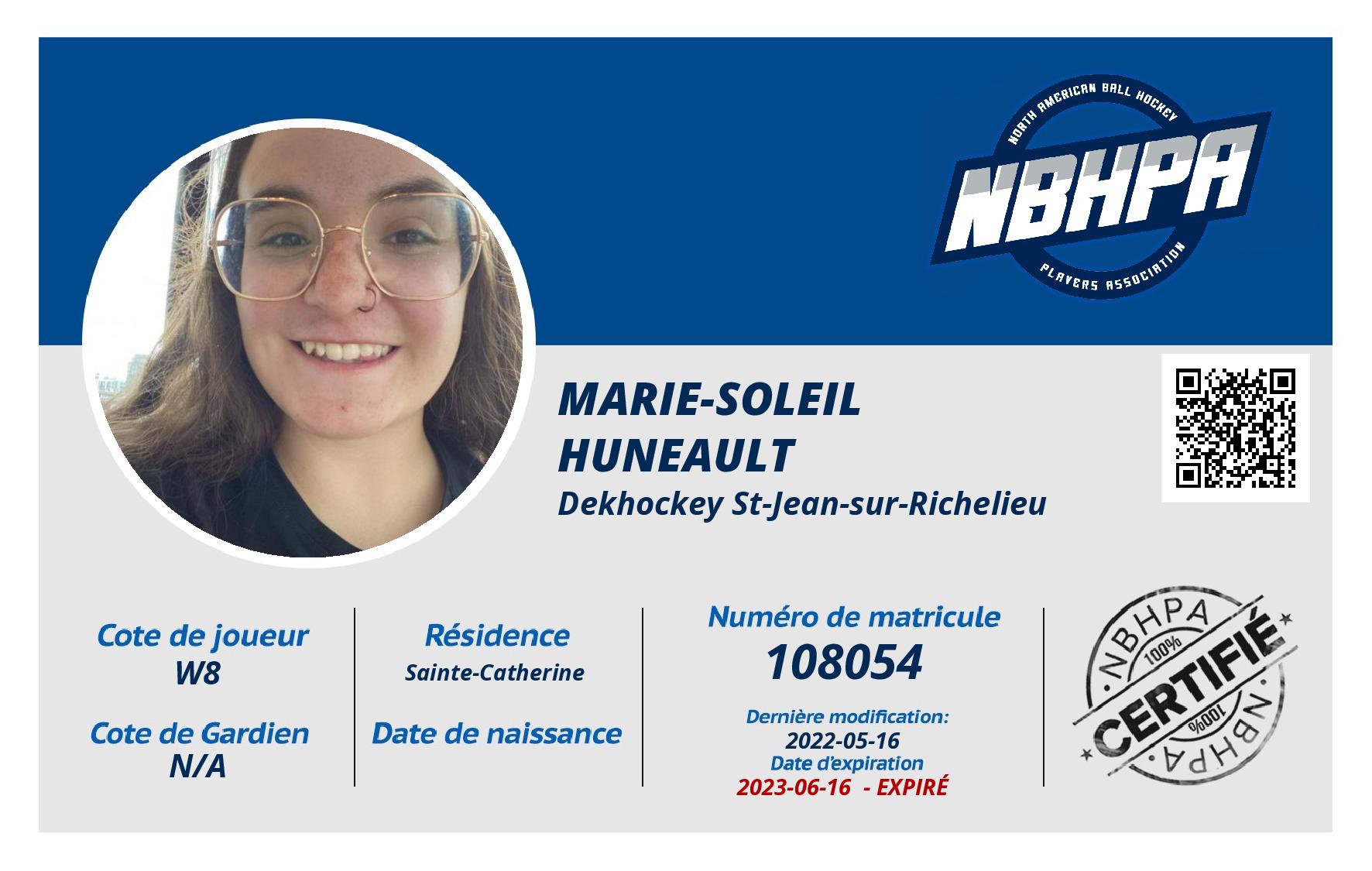 Marie-Soleil  Huneault 