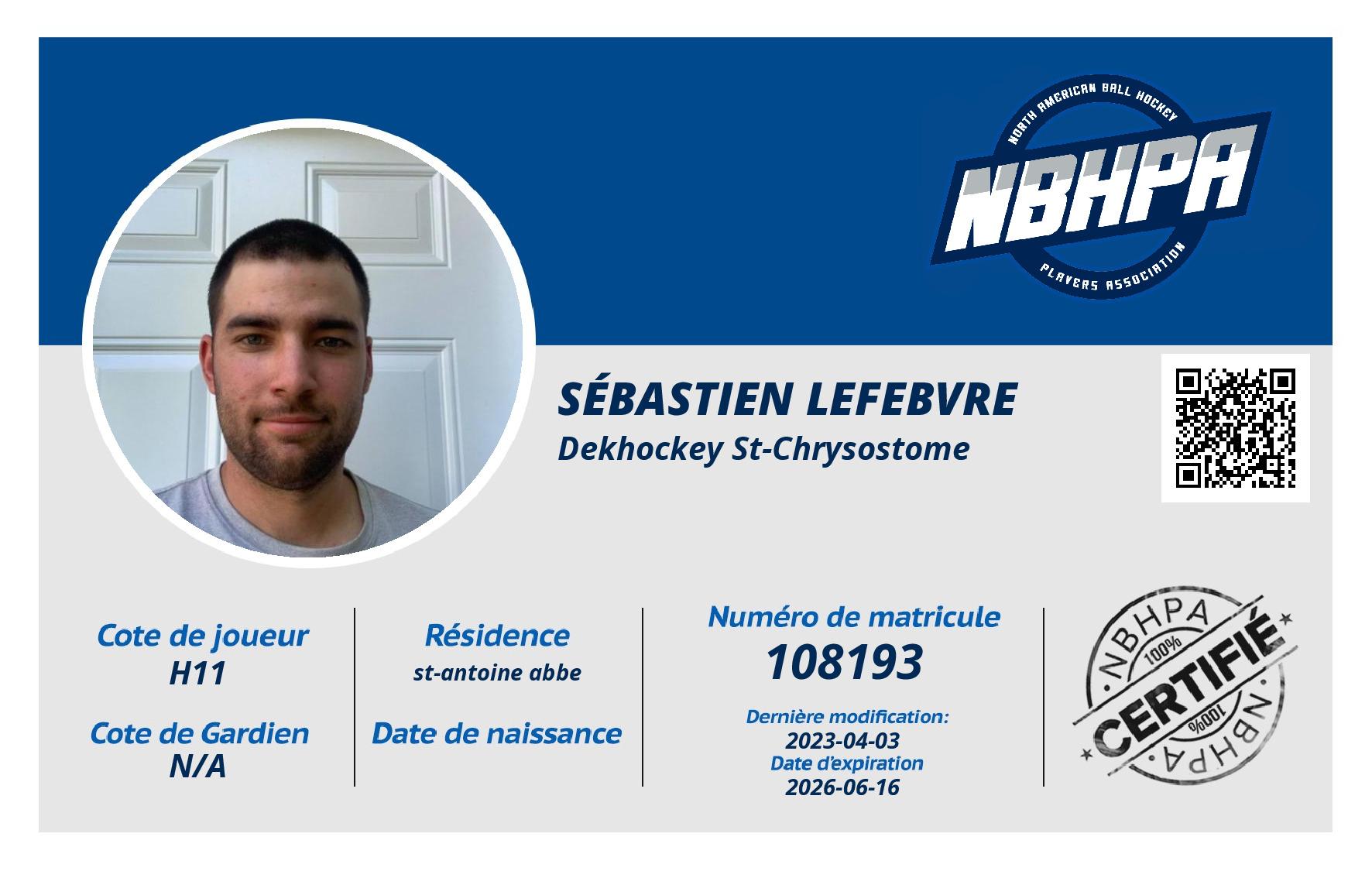 Sébastien Lefebvre