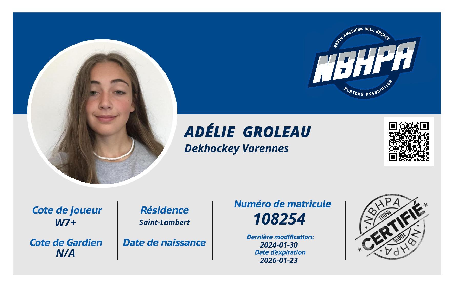 Adélie  Groleau