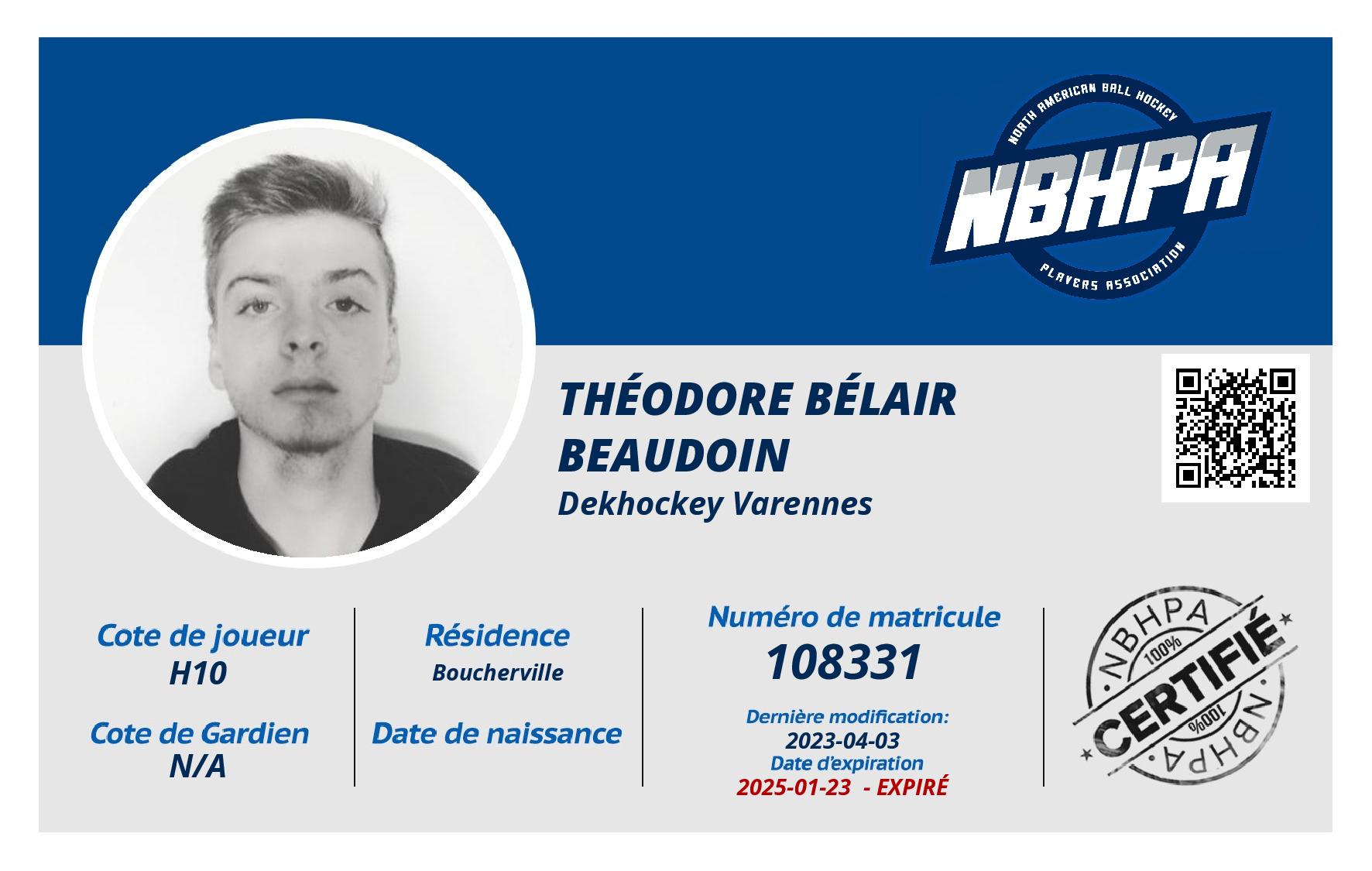 Théodore Bélair Beaudoin