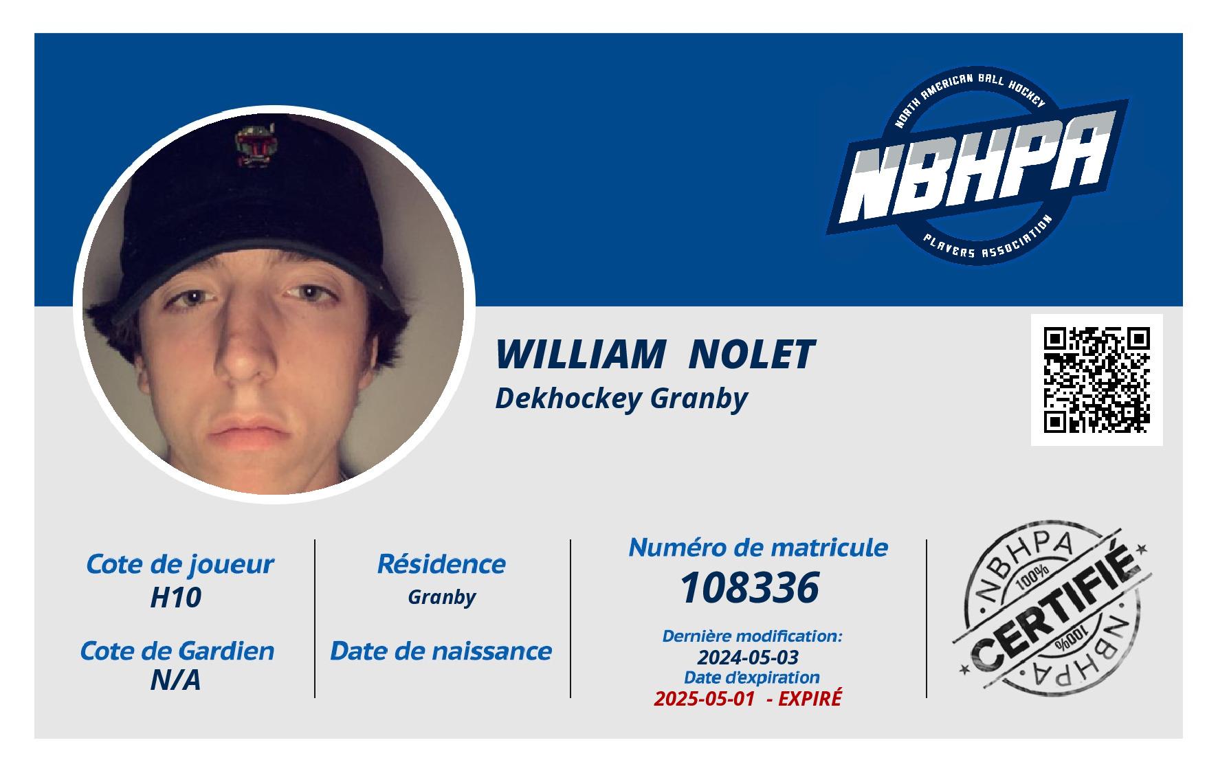 William  Nolet