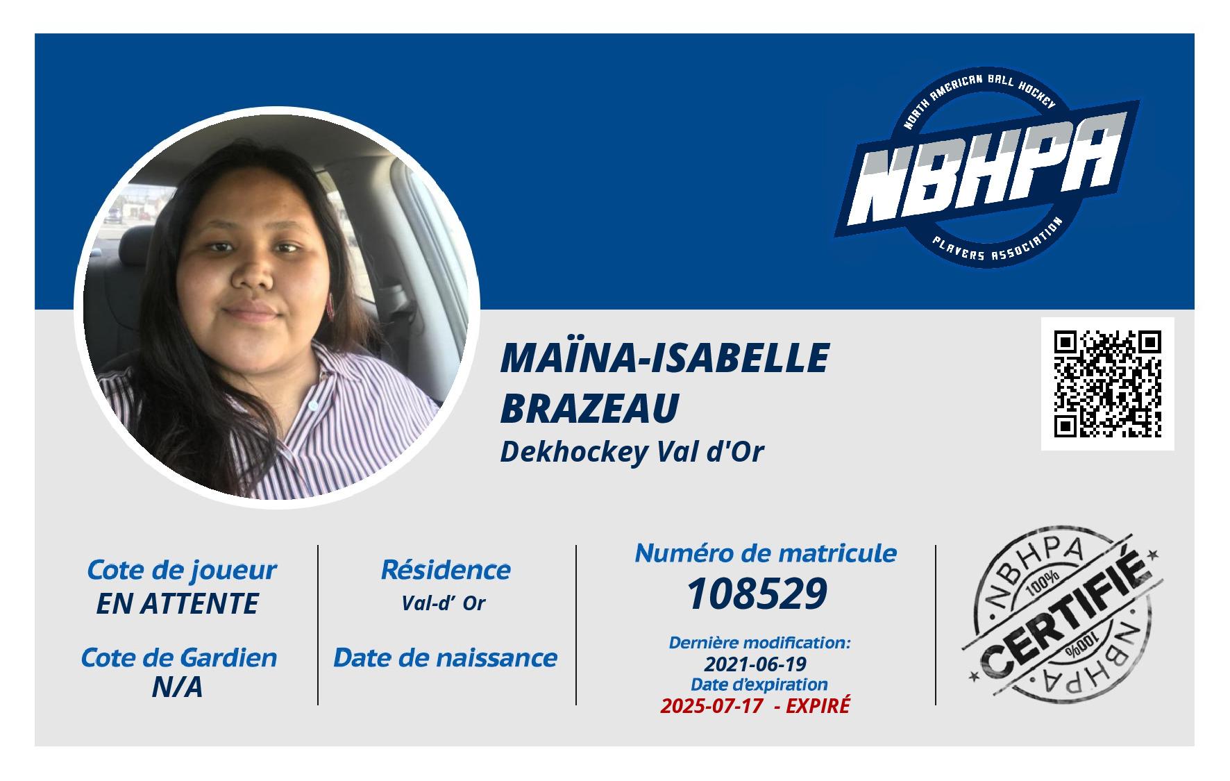 Maïna-Isabelle Brazeau