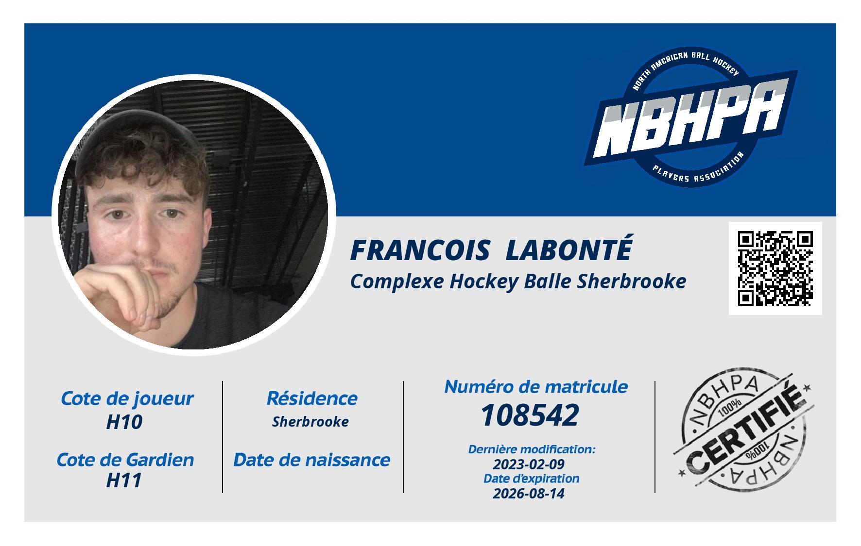 Francois  Labonté