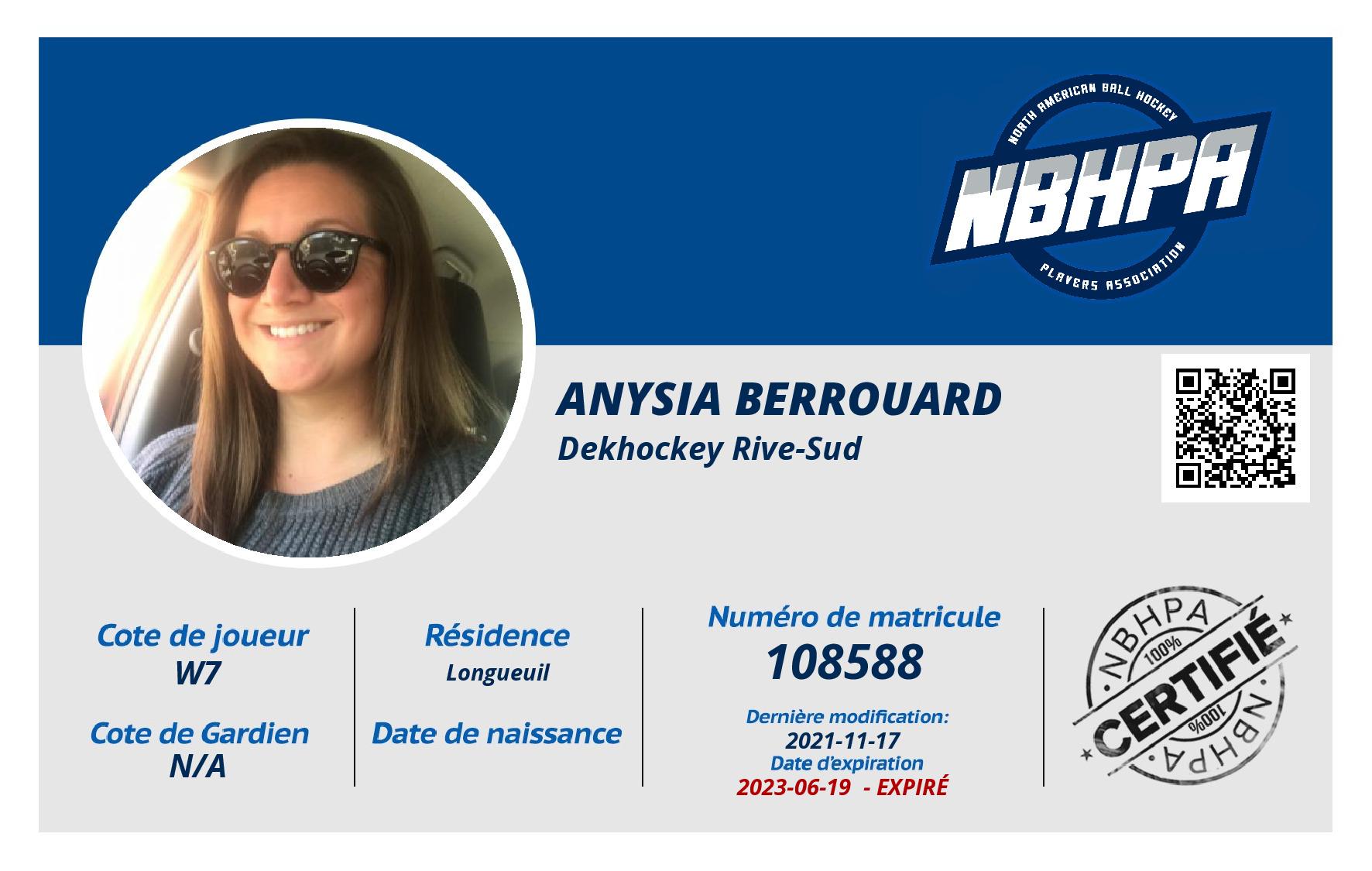 Anysia Berrouard