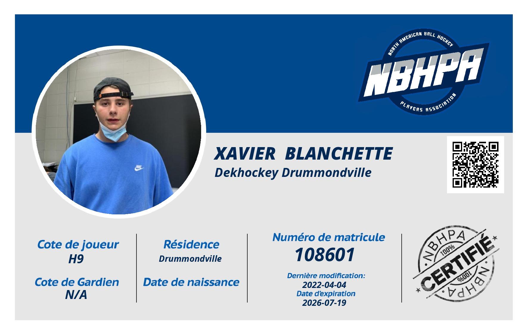 Xavier  Blanchette 