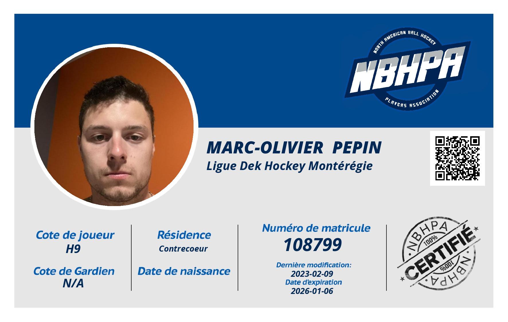 Marc-Olivier  Pepin 