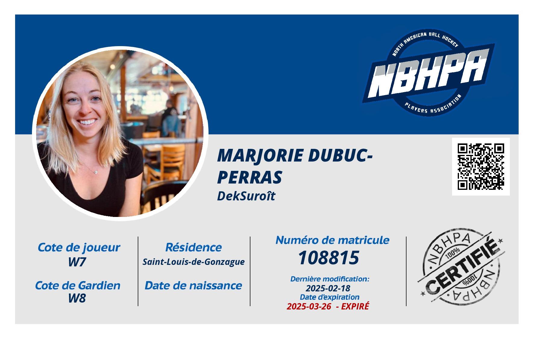 Marjorie Dubuc-Perras