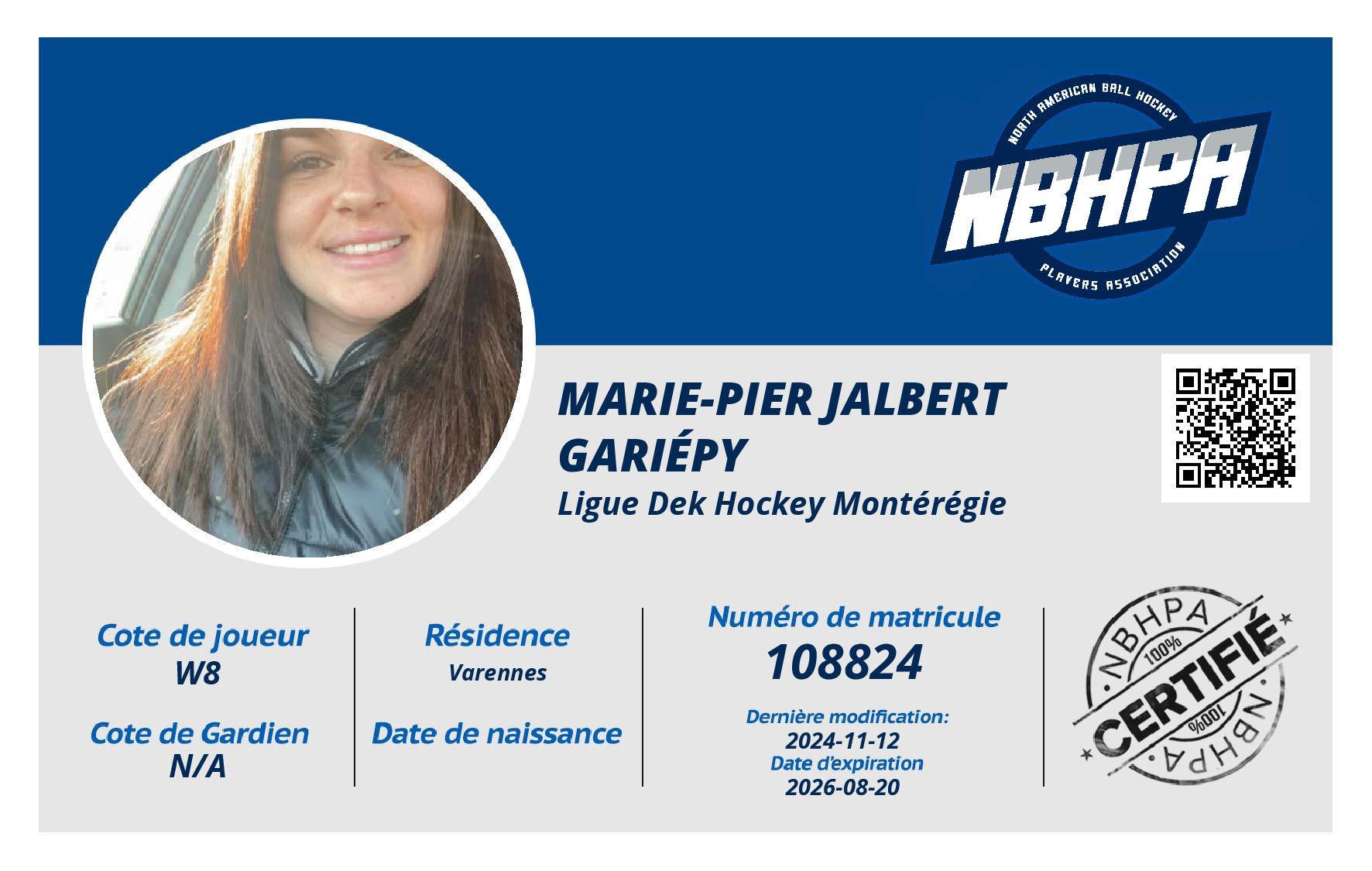 Marie-Pier Jalbert Gariépy 