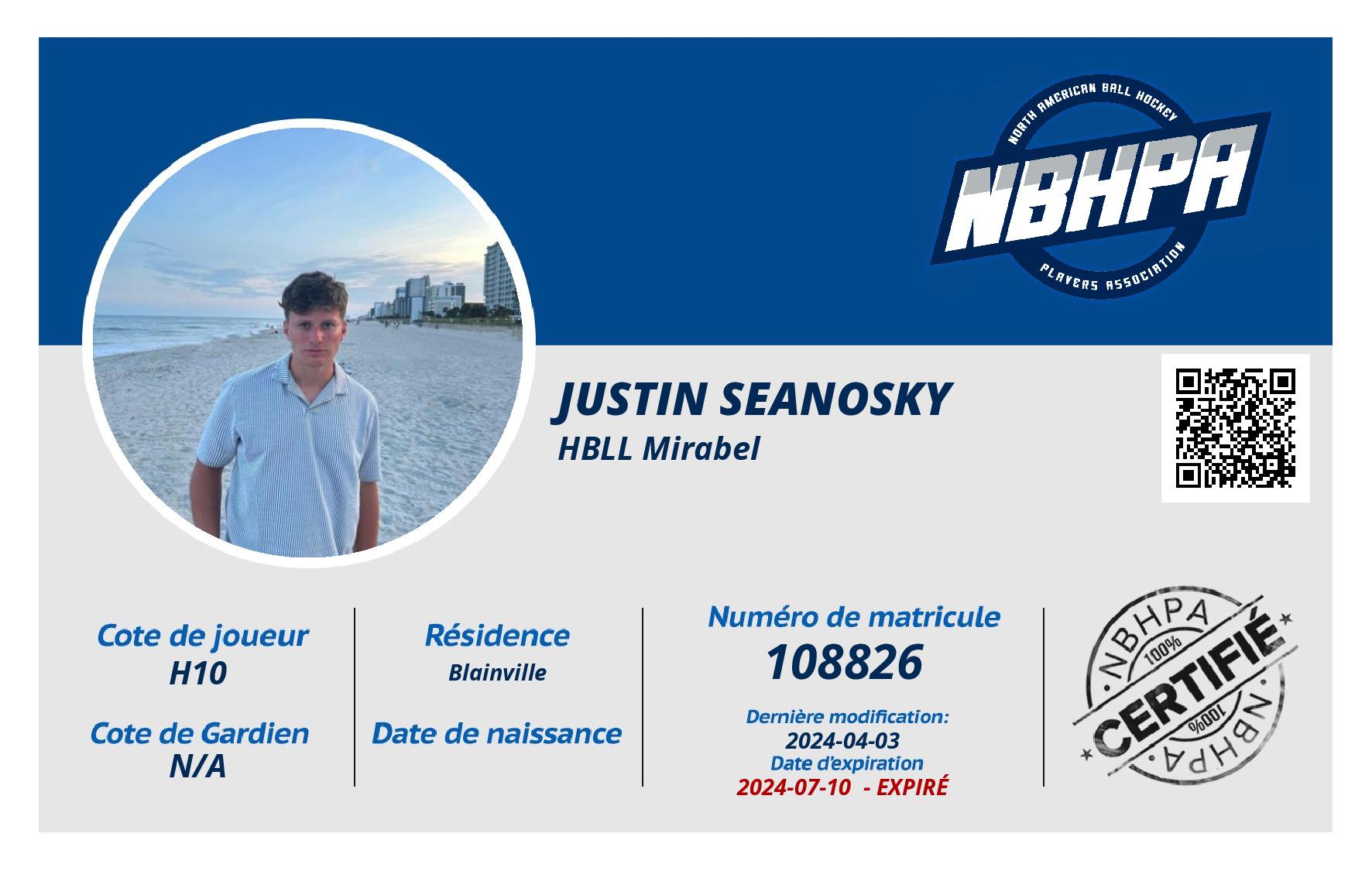 Justin Seanosky