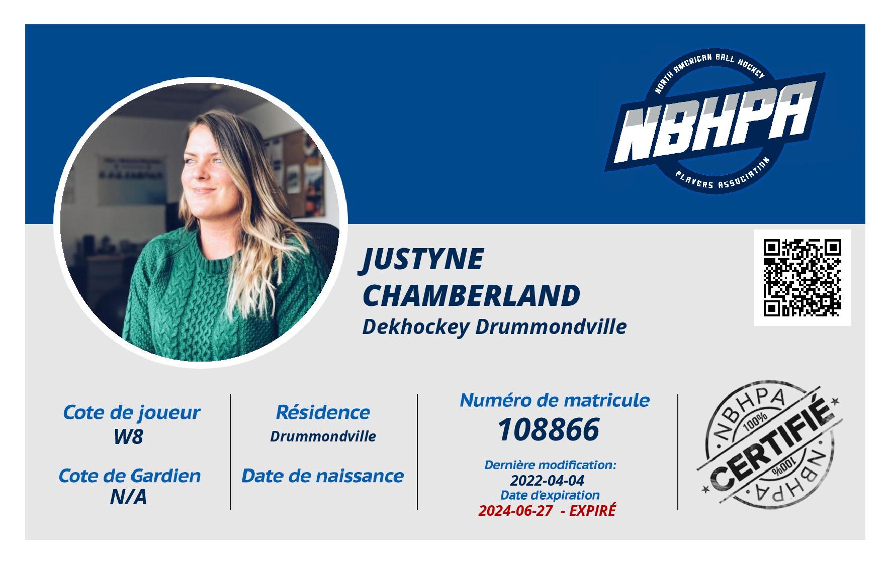Justyne Chamberland