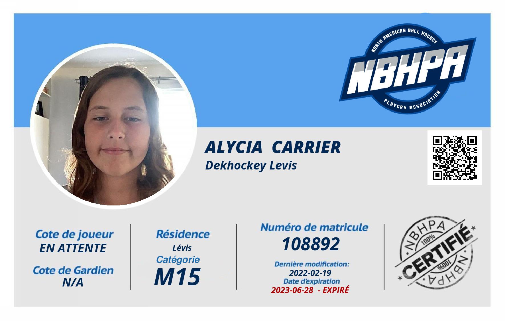 Alycia  Carrier 
