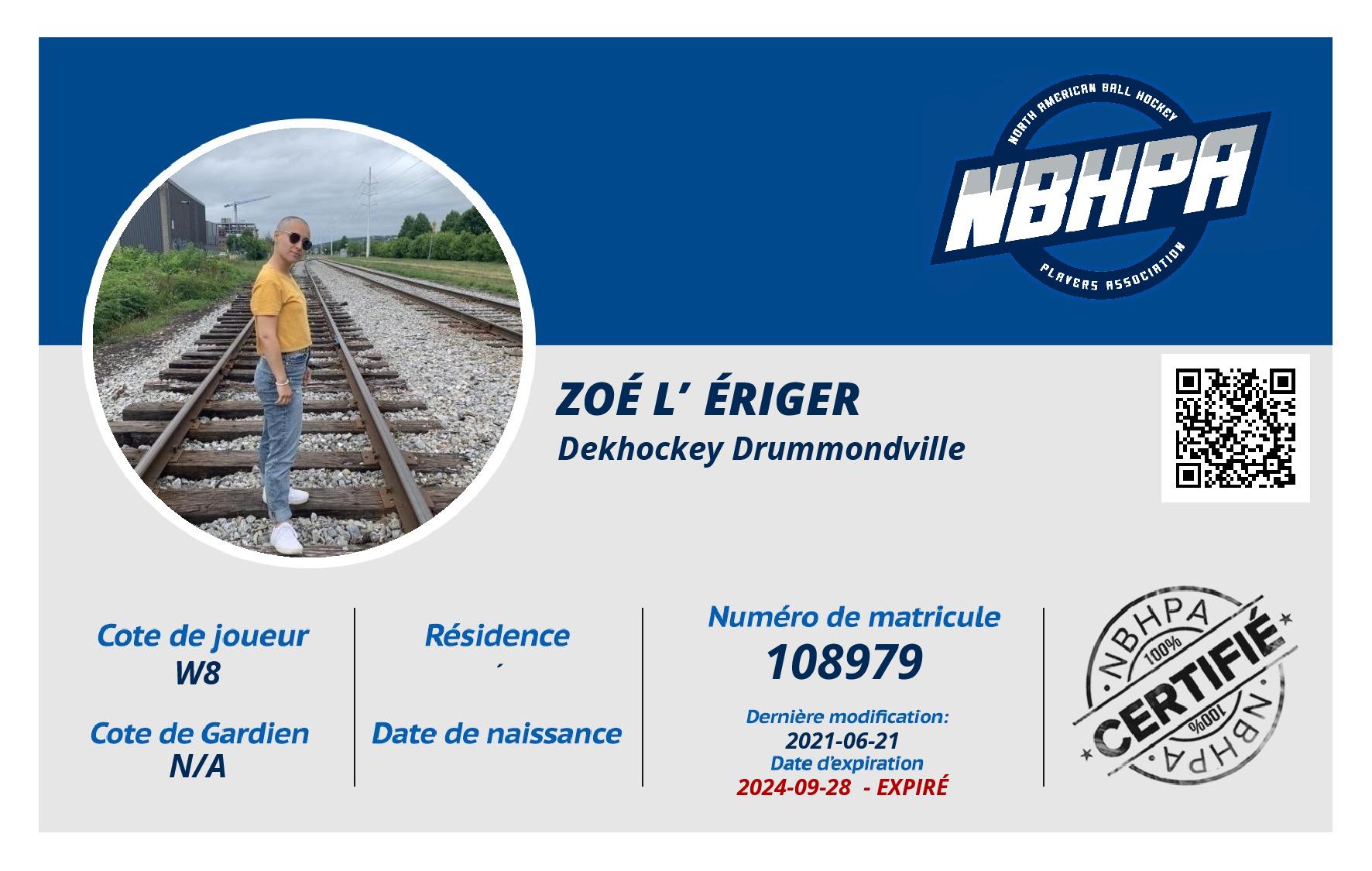 Zoé L’Ériger